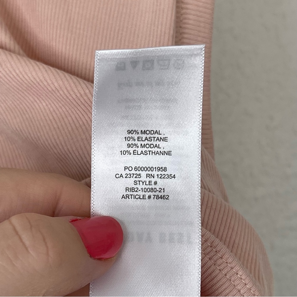 ARITZIA Sunday Best Rose Cloud Pink Honor Tank Size XS NWT - Picture 3 of 5